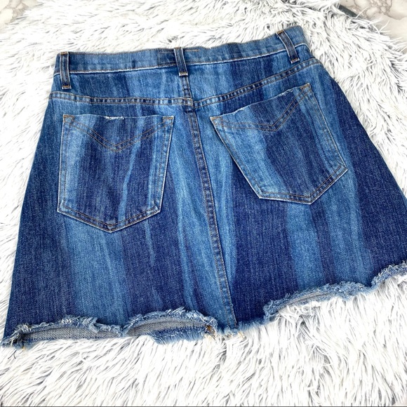Derek Lam Denim Cleo Crossover Mini Skirt EUC - Picture 2 of 12